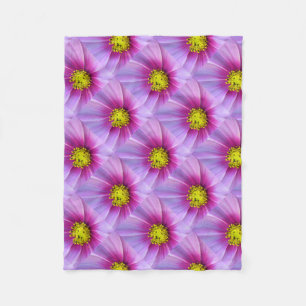 Pink Cosmos Fleece Blanket