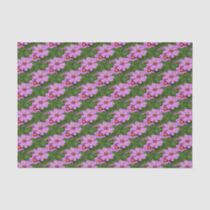 Pink Cosmos Flowers Nature Pattern Decoupage Tissue Paper