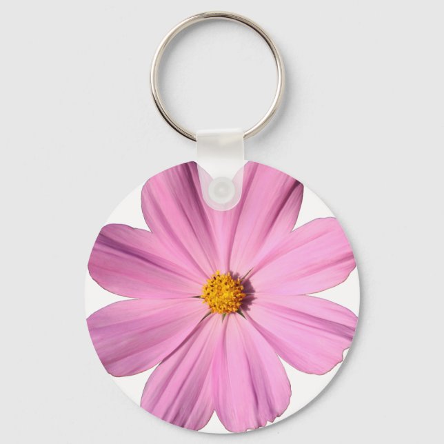 Pink Cosmos Key Ring (Front)