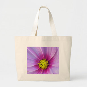 Pink Cosmos Large Tote Bag