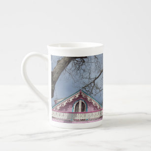 Pink Cottage Dramatic Sky - Martha's Vineyard Bone China Mug