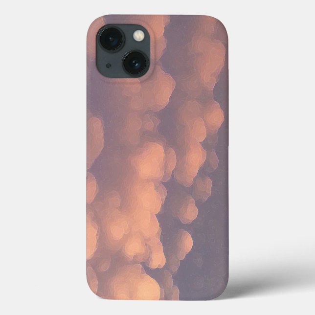 Pink Cotton Ball Clouds Case-Mate iPhone Case (Back)
