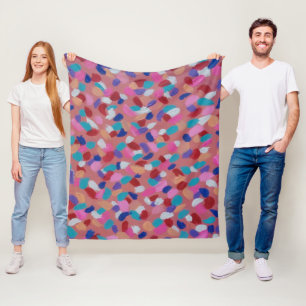 Pink Cotton Candy Fleece Blanket