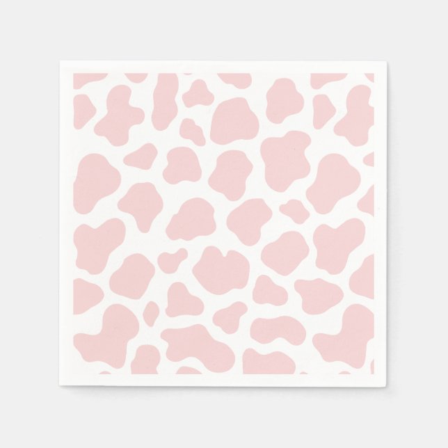 Pink Cow Pattern Napkin (Front)