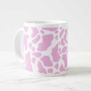 Pink Cow Print Large Coffee Mug