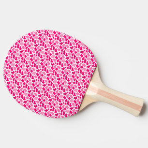 Pink Cow Print Pattern Farmer Gifts Farm Animals Ping Pong Paddle