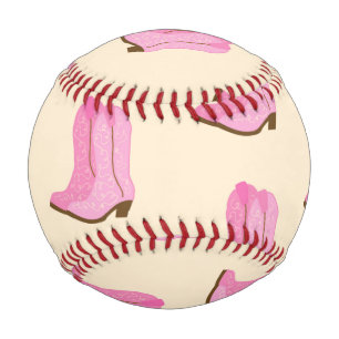 Pink Cowgirl Cowboy Boots Country Texas Ranch Baseball