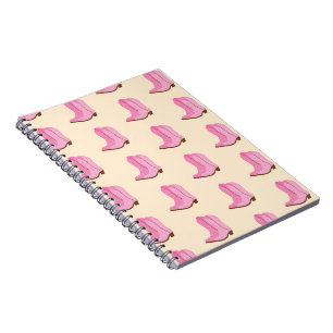 Pink Cowgirl Cowboy Boots Country Texas Ranch Notebook