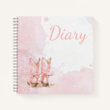Pink Cowgirl Feminine Watercolours Diary
