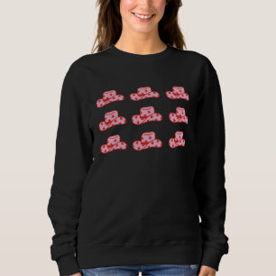 Pink Cowgirl Hat Country matching Western Cowgirls Sweatshirt