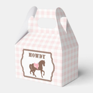 Pink Cowgirl   Horse Silhouette   Birthday  Favour Box