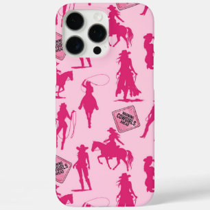 Pink Cowgirl Pattern iPhone 16 Pro Max Case
