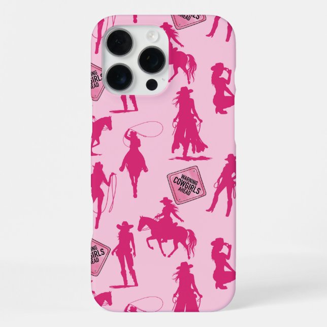 Pink Cowgirl Pattern  iPhone Case (Back)