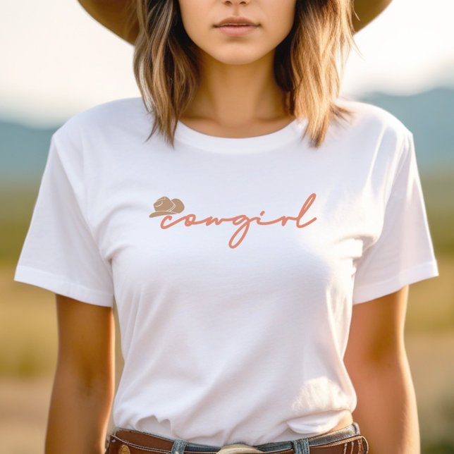 pink cowgirl western minimalist trendy T-Shirt (Creator Uploaded)