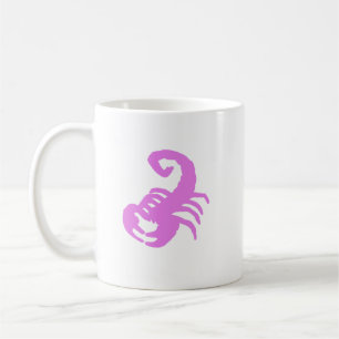Pink Crab Zodiac Mug – Soft Cancer Silhouette