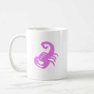 Pink Crab Zodiac Mug – Soft Cancer Silhouette