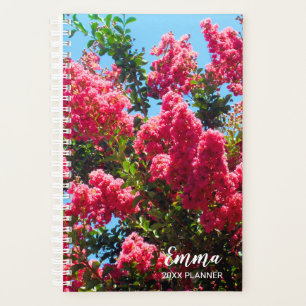 Pink Crape Myrtle Tree Flowers Photography Planner