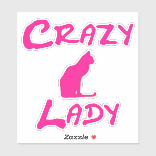 Pink Crazy Cat Lady (Sheet)