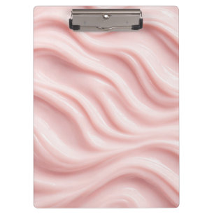Pink Cream Abstract Pattern Clipboard