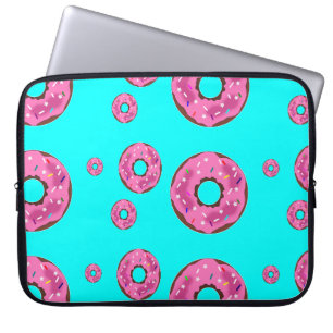 Pink cream donuts laptop sleeve