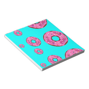 Pink cream donuts notepad
