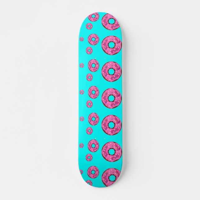 Pink cream donuts skateboard (Front)