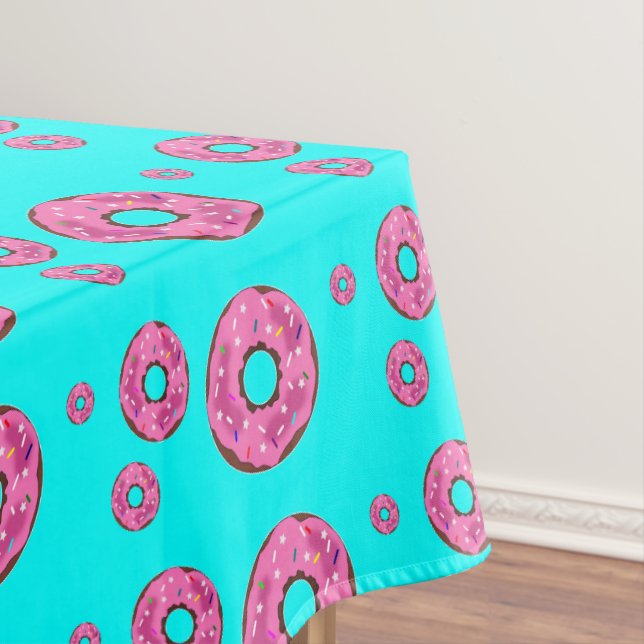 Pink cream donuts tablecloth (In Situ)
