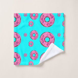 Pink cream donuts wash cloth