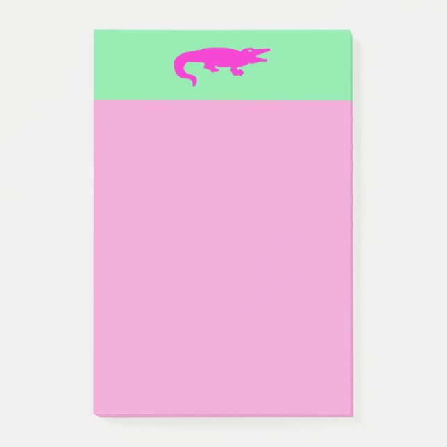Pink Crocodile Postit Notes (Front)