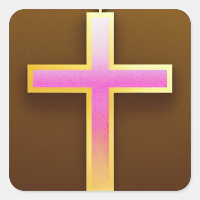 Pink Cross Sticker (Front)