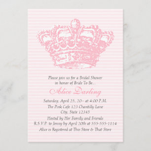 Pink Crown Invitation
