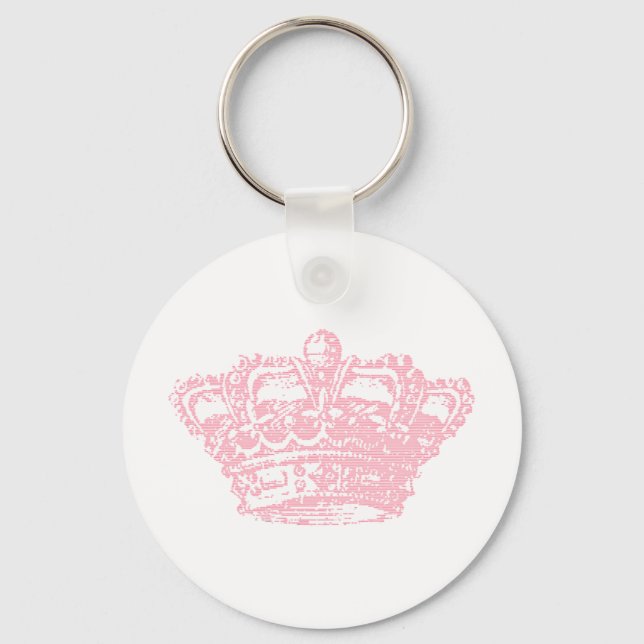 Pink Crown Key Ring (Front)