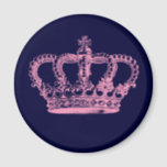 Pink Crown Magnet<br><div class="desc">This pink crown makes a really cute tee shirt for the queen or princess in your life.  It makes a great gift for wedding showers or baby showers,  too!</div>