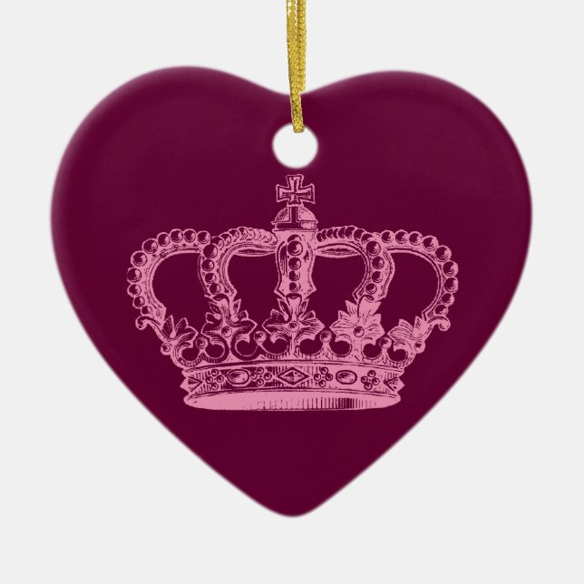 Pink Crown Ornament (Front)