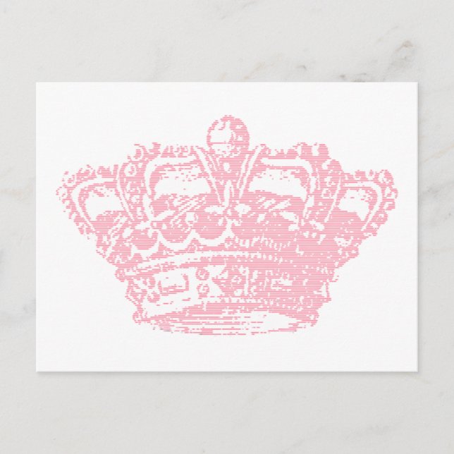 Pink Crown Postcard (Front)