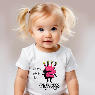 Pink crown with number two baby T-Shirt