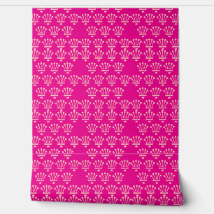 Pink Crowns Hot Pink Wallpaper