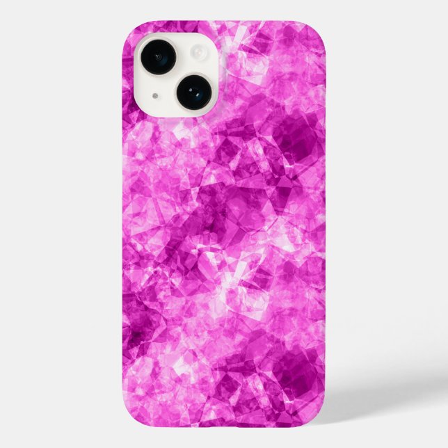 Pink Crumpled Texture Case-Mate iPhone Case (Back)