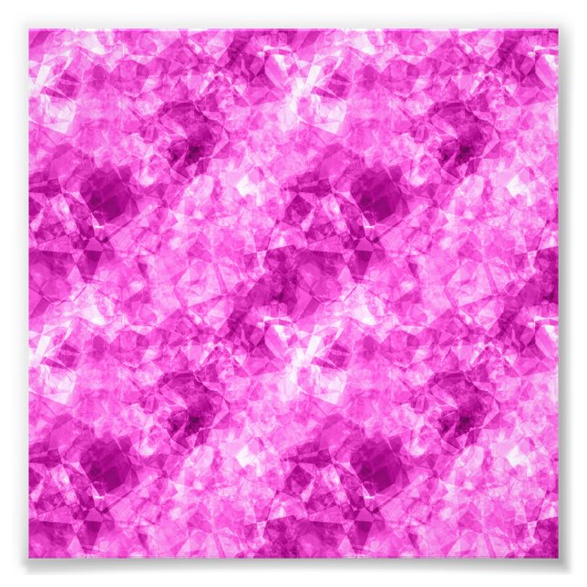 Pink Crumpled Texture Photo Print (Front)