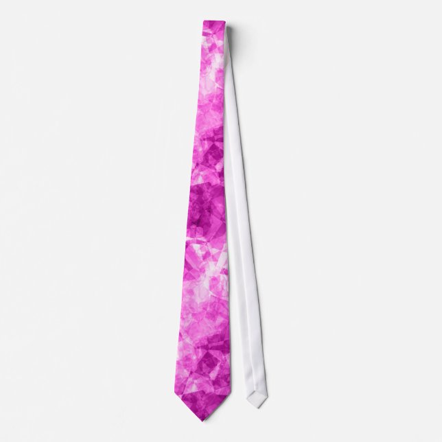 Pink Crumpled Texture Tie (Front)