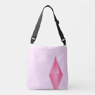 Pink crystal crossbody bag