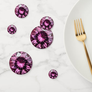 Pink Crystal Spinel Pattern Confetti