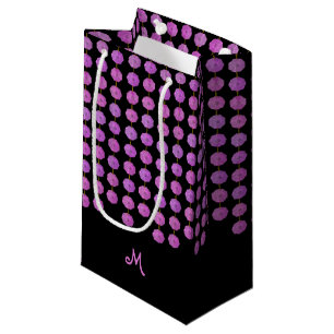 Pink Crystal Strands Monogram Gift Bag