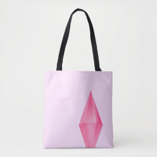 Pink crystal  tote bag