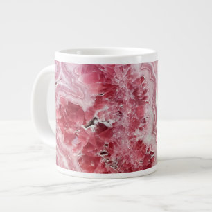 Pink Crystals Geode Large Coffee Mug