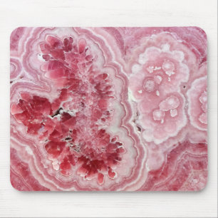 Pink Crystals Geode Mouse Pad