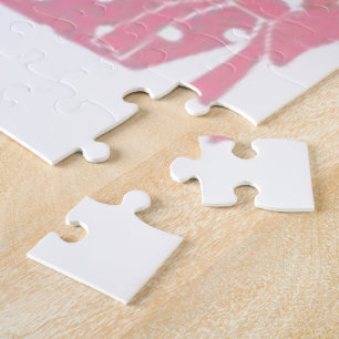 Pink Cupcake Birthday Jigsaw Puzzle