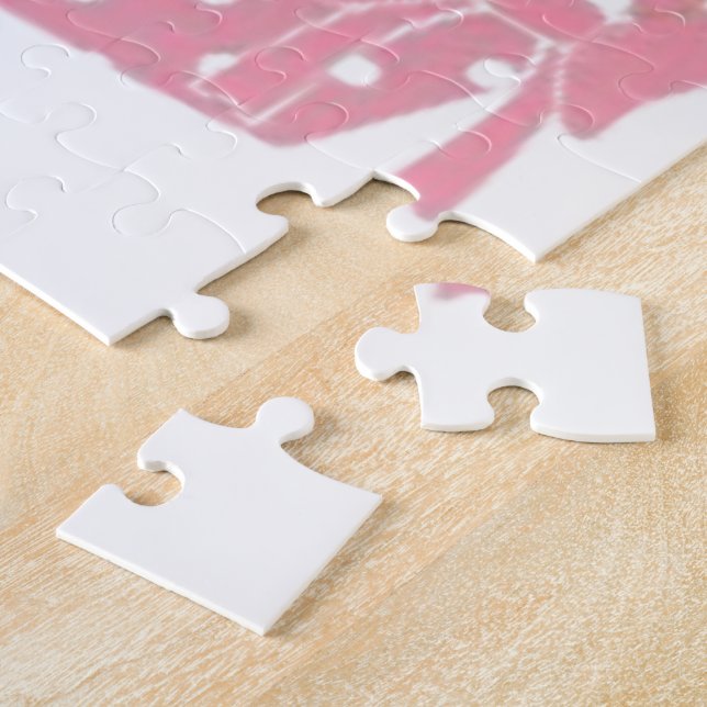 Pink Cupcake Birthday Jigsaw Puzzle (Side)