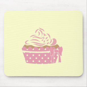Pink Cupcake Birthday Mouse Pad