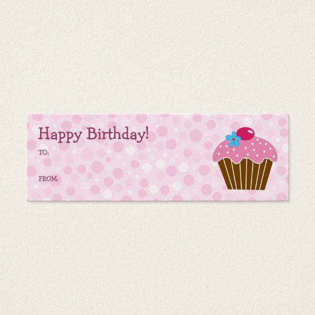 Pink Cupcake Gift Card (Front)